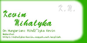 kevin mihalyka business card